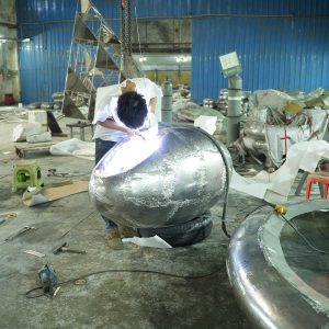 Modern Metal Sculpture Customization Halo Symphony Series Art Installation