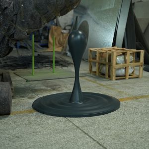 Metal Water Drop Sculpture Stainless Steel Series Art Installation