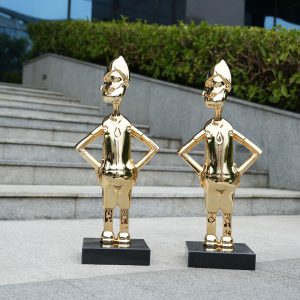 Popeye Golden Sculpture Classic Cartoon Characters