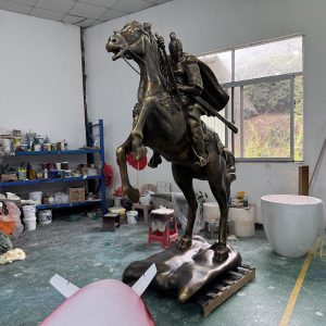 Bronze Knight Sculpture Knight's Spirit Series Art Installation