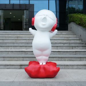 Modern cartoon art sculpture