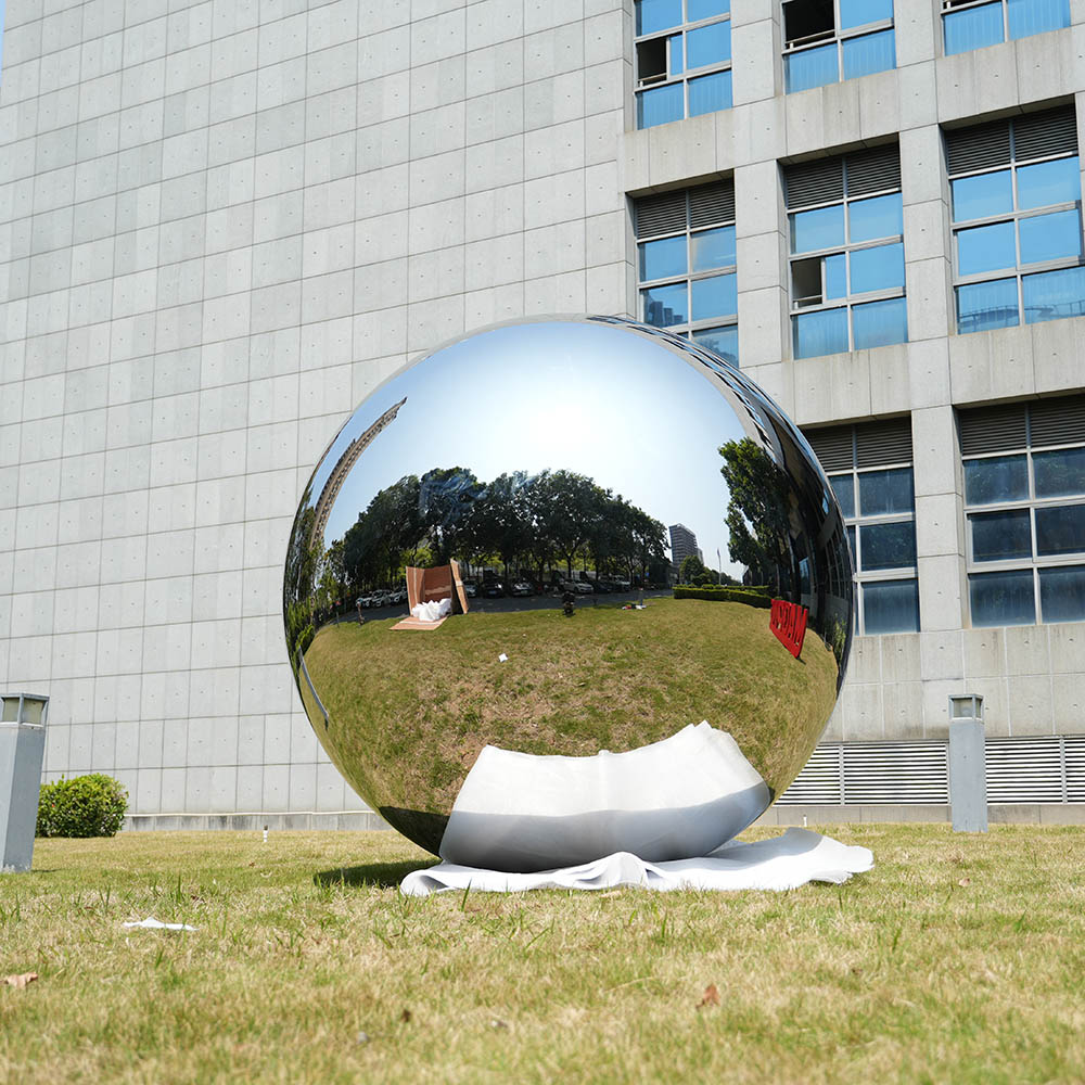 2100mm 7 feet large metal sphere polished mirror stainless steel sphere - Image 2