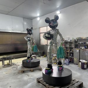 Cyberpunk style Mickey Mouse