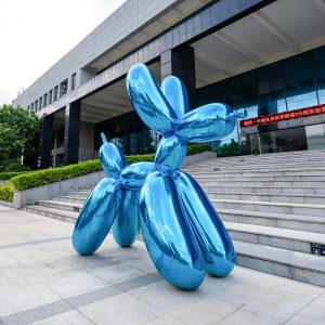 Customized stainless steel balloon dog sculpture