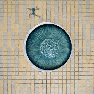 Blue swirl wall decoration creative home art decoration