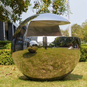 Stainless Steel Outdoor Art Sculpture - Mirrored Realm