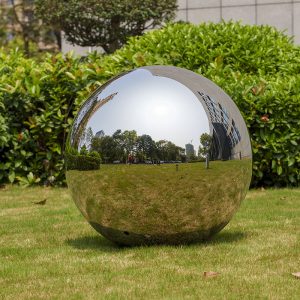 Garden decoration large stainless steel mirror ball sculpture