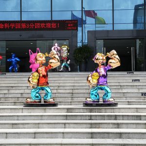 Cartoon character Popeye sculpture office decoration 800mm