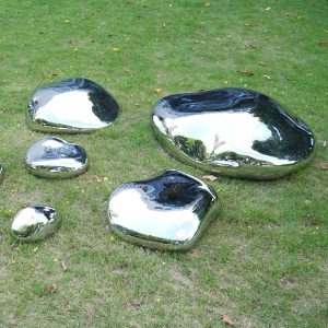 Stainless Steel Stone Sculpture