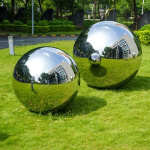 Metal mirror stainless steel ball outdoor garden decoration