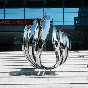 Abstract metal sculpture outdoor unique decoration