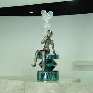 Bubble Man Sculpture Modern Art Creative Decoration