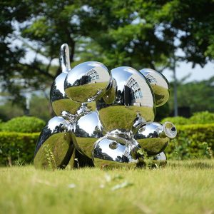 Jeff Koons Stainless Steel Mirror Polished Balloon Dog Sculpture
