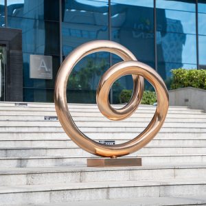 Ring of Harmony Modern Abstract Art Stainless Steel Sculpture