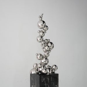 Stainless steel bubble sculpture Minimalist art decoration ornaments