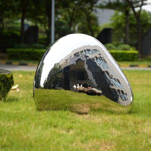 Flowing Stone Metal Sculpture