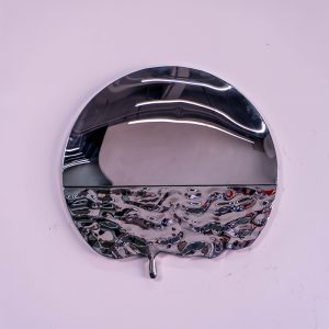 Silver Moon Water Shadow Modern Art Metal Wall Decoration