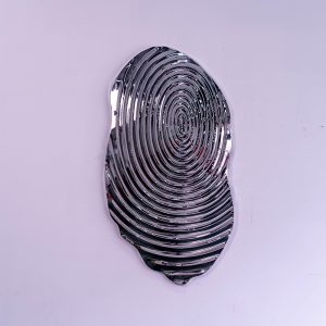 Swirl mirror metal wall decoration