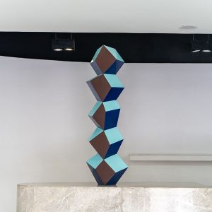 Geometric cube stacking art sculpture ornaments