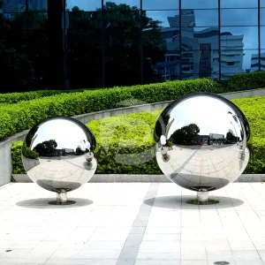1800mm Garden Large Stainless Steel Mirror Polished Hollow Sphere