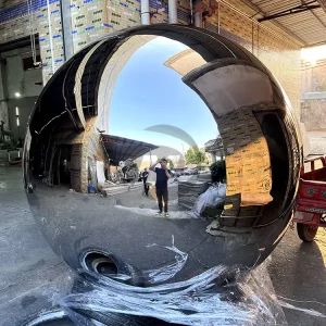2000mm large mirror stainless steel hollow sphere