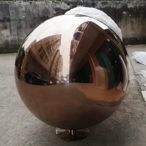 48 inch Metal Polished Water Feature Sphere 1200mm Fountain Ball